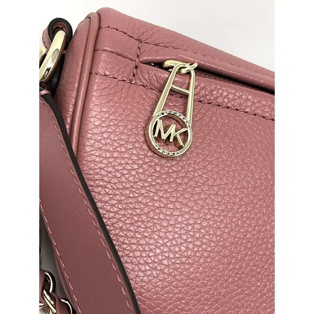 Michael Kors Slater Extra Small Pebbled Leather Sling Fanny Pack Rose Pink XS